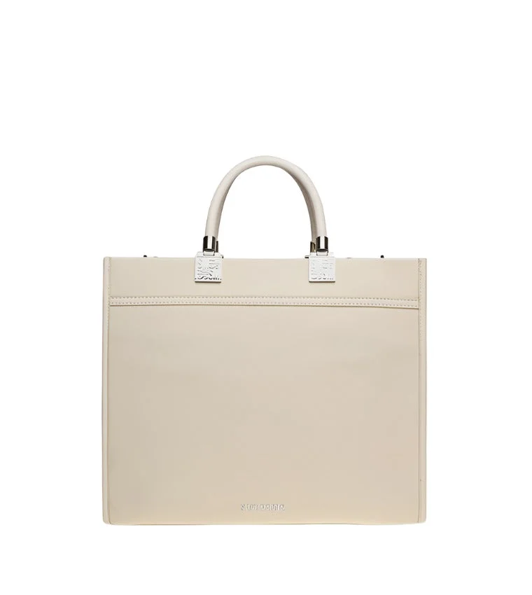 ستيف مادن Steve madden riches women's ivory tote bag